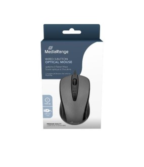 Mediarange Optical Mouse Wired MROS201 Mediarange Optical Mouse Wired MROS201