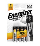 Energizer Power Αλκαλικές Μπαταρίες AAA 1.5V 4τμχ Energizer Power Αλκαλικές Μπαταρίες AAA 1.5V 4τμχ