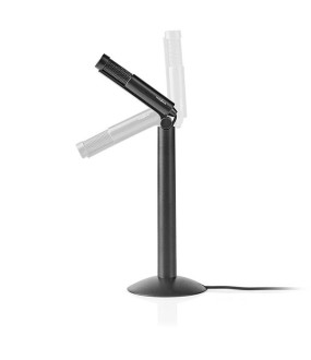 Nedis MICSJ100BK Wired Microphone Stand Adjustable Angle 3.5mm Nedis MICSJ100BK Wired Microphone Stand Adjustable Angle 3.5mm