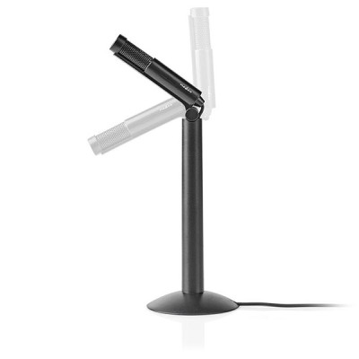 Nedis MICSJ100BK Wired Microphone Stand Adjustable Angle 3.5mm