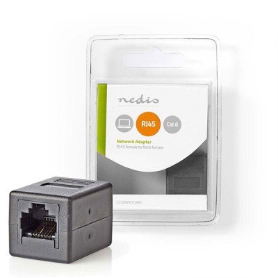 NEDIS CCGB89010BK Cat 6 Network Adapter RJ45 (8P8C) Female – RJ45 (8P8C) Female Μούφα NEDIS CCGB89010BK Cat 6 Network Adapter RJ45 (8P8C) Female – RJ45 (8P8C) Female Μούφα