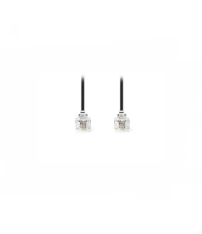 Nedis Τηλεφωνικό Καλώδιο RJ11 6P4C 2m Μαύρο (TCGP90200BK20) Nedis Τηλεφωνικό Καλώδιο RJ11 6P4C 2m Μαύρο (TCGP90200BK20)