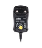 Nedis Ρυθμιζόμενο Universal Τροφοδοτικό 12V 0.6A με σετ βυσμάτων (ACPA006)