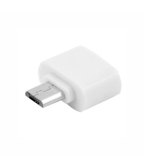 Neural Gear Μετατροπέας micro USB male σε USB-A female Λευκό