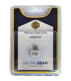 Neural Gear Μετατροπέας micro USB male σε USB-A female Λευκό Neural Gear Μετατροπέας micro USB male σε USB-A female Λευκό