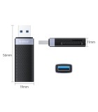 Card Reader Orico CS2T-A3 για SD & Micro SD, USB 3.0 Mαύρο
