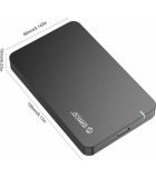Orico Εξωτερική Θήκη Για 2.5'' ΗDD 2569s3, usb 3.0 4tb 5gbps Mαύρο