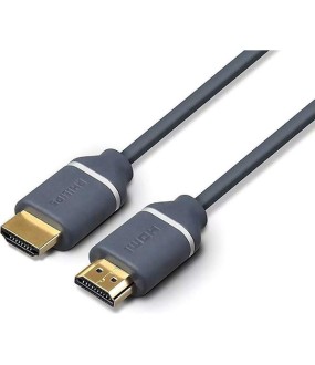 Philips HDMI 2.0 Cable HDMI male - HDMI male 1.5m Γκρι Philips HDMI 2.0 Cable HDMI male - HDMI male 1.5m Γκρι