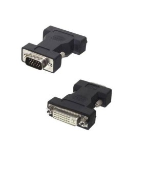 Powertech Αντάπτορας VGA male σε DVI female Μαύρο (24+5) CAB-G016 Powertech Αντάπτορας VGA male σε DVI female Μαύρο (24+5) CAB-G016