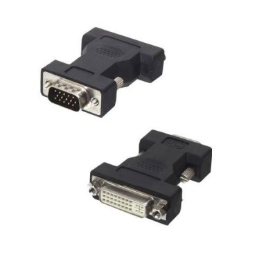 Powertech Αντάπτορας VGA male σε DVI female Μαύρο (24+5) CAB-G016