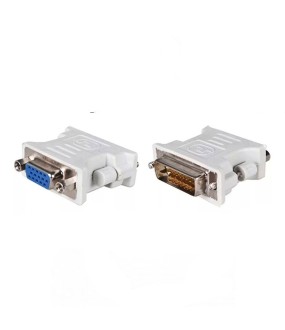 Powertech Αντάπτορας DVI-D male σε VGA female Λευκό (CAB-G020) Powertech Αντάπτορας DVI-D male σε VGA female Λευκό (CAB-G020)