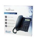 Powertech Elly PT-506 Ενσύρματο Τηλέφωνο Γραφείου Μαύρο