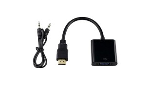 Powertech Μετατροπέας HDMI male σε VGA female (CAB-H071) Powertech Μετατροπέας HDMI male σε VGA female (CAB-H071)