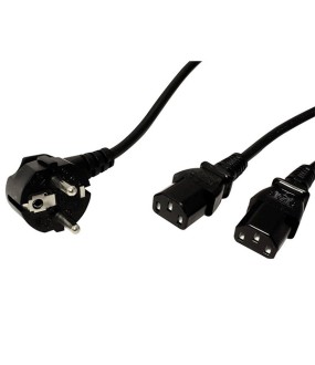 Καλώδιο Τροφοδοσίας Για Σύνδεση 2 PC Powertech 1.5m Καλώδιο Τροφοδοσίας Για Σύνδεση 2 PC Powertech 1.5m