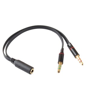 Powertech Μετατροπέας 3.5mm female σε 2 x 3.5mm male (CAB-J028) Powertech Μετατροπέας 3.5mm female σε 2 x 3.5mm male (CAB-J028)