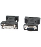 Powertech Αντάπτορας VGA male σε DVI female Μαύρο (24+5) CAB-G016