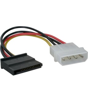 Powertech 4 Pin Molex male - 15 Pin Sata Cable 0.15m (CAB-W011) Powertech 4 Pin Molex male - 15 Pin Sata Cable 0.15m (CAB-W011)
