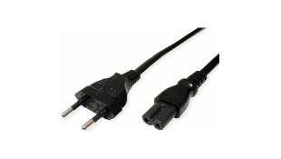 Roline IEC C7 female - Euro male Cable 1.8m Μαύρο (19.07.2096) Διπολικό Καλώδιο Τροφοδοσίας Roline IEC C7 female - Euro male Cable 1.8m Μαύρο (19.07.2096) Διπολικό Καλώδιο Τροφοδοσίας