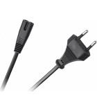 Roline IEC C7 female - Euro male Cable 1.8m Μαύρο (19.07.2096) Διπολικό Καλώδιο Τροφοδοσίας