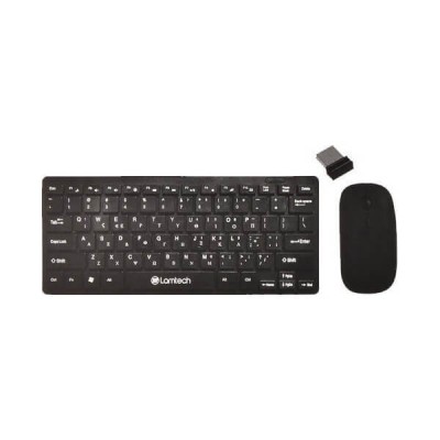 Σετ Πληκτρολόγιο-Ποντίκι Lamtech Wireless Mini Μαύρο Σετ Πληκτρολόγιο-Ποντίκι Lamtech Wireless Mini Μαύρο