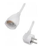 Sonora EC5W100 Μπαλαντέζα Προέκταση Καλωδίου με Μήκος 5m Διατομής 3x1.5mm² Λευκή