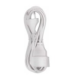 Sonora EC5W010 Μπαλαντέζα Προέκταση Καλωδίου με Μήκος 5m Mε Διπολικό Φις Λευκή