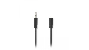 Nedis Stereo Audio Cable 3.5mm Male To 3.5mm Female Μαύρο 2m (CAGB22050BK20) Nedis Stereo Audio Cable 3.5mm Male To 3.5mm Female Μαύρο 2m (CAGB22050BK20)