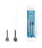 Nedis Stereo Audio Cable 3.5mm Male To 3.5mm Female Μαύρο 2m (CAGB22050BK20) Nedis Stereo Audio Cable 3.5mm Male To 3.5mm Female Μαύρο 2m (CAGB22050BK20)