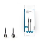 Nedis Stereo Audio Cable 3.5mm Male To 3.5mm Female Μαύρο 10m (CAGP22050BK100) Nedis Stereo Audio Cable 3.5mm Male To 3.5mm Female Μαύρο 10m (CAGP22050BK100)