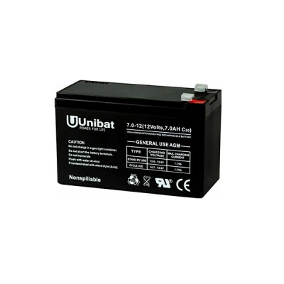 Unibat Μπαταρία UPS με Χωρητικότητα 7Ah και Τάση 12V Unibat Μπαταρία UPS με Χωρητικότητα 7Ah και Τάση 12V