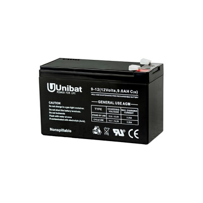 Unibat Μπαταρία UPS με Χωρητικότητα 9Ah και Τάση 12V Unibat Μπαταρία UPS με Χωρητικότητα 9Ah και Τάση 12V
